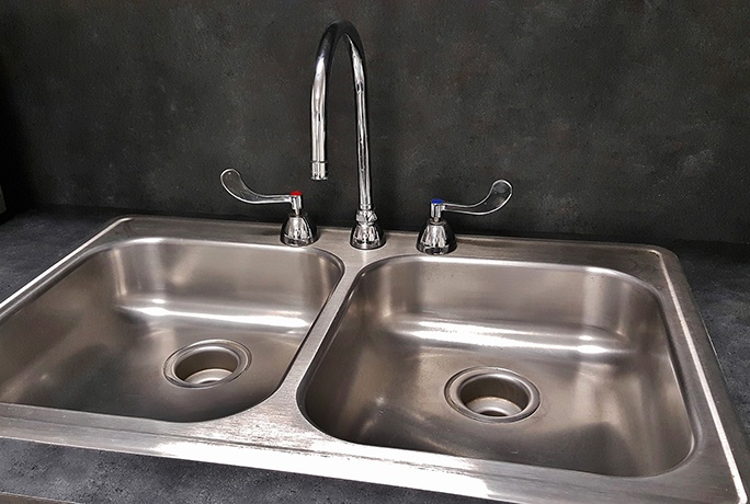 Stainless steel double kitchen sink