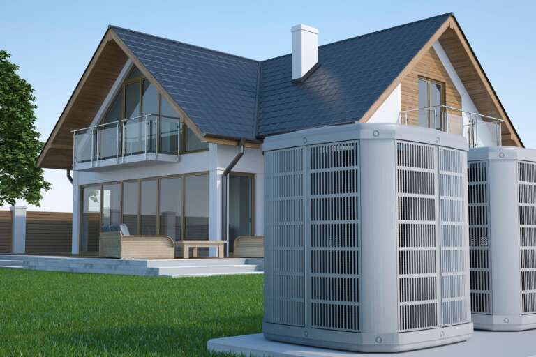 Air Conditioning Units outside a Colorado home Heat pumps are a cost-effective alternative to a forced air central air conditioning system. Heat pumps can put out 40-80% more energy than they use to run.